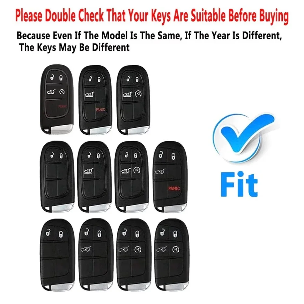 White Key Fob Cover for Jeep Grand Cherokee Compass Cherokee Renegade Keychain